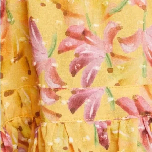 Farm Rio Banana Sunshine Mini Dress in Multi Color- Size Medium - Picture 7 of 8
